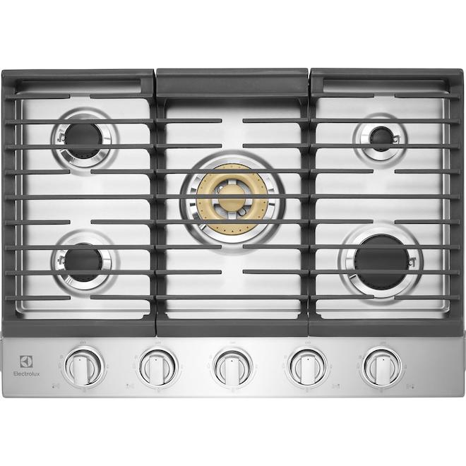 Electrolux 30-in 5-Burner Gas Cooktop - Stainless Steel