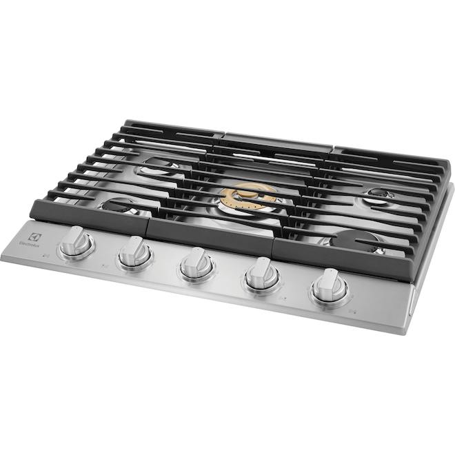 Electrolux 30-in 5-Burner Gas Cooktop - Stainless Steel