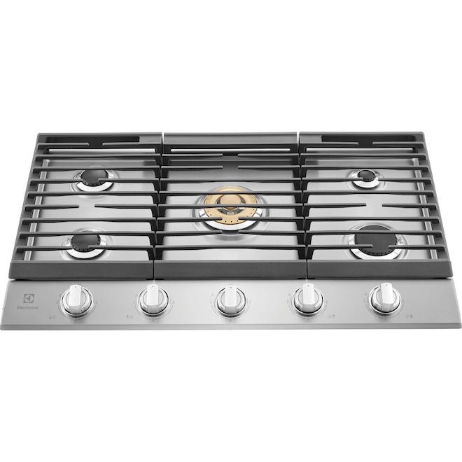 Electrolux 36-in 5-Burner Gas Cooktop - Stainless Steel