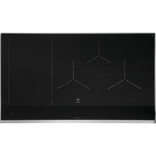 Table de cuisson électrique à induction 5 éléments Electrolux 36 po, noir.