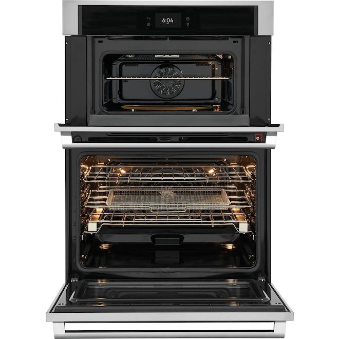 Electrolux 30-in Self-Cleaning Microwave and Convection Electric Wall Oven with Air Fry - Stainless Steel