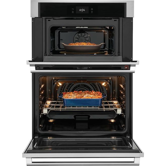 Electrolux 30-in Self-Cleaning Microwave and Convection Electric Wall Oven with Air Fry - Stainless Steel