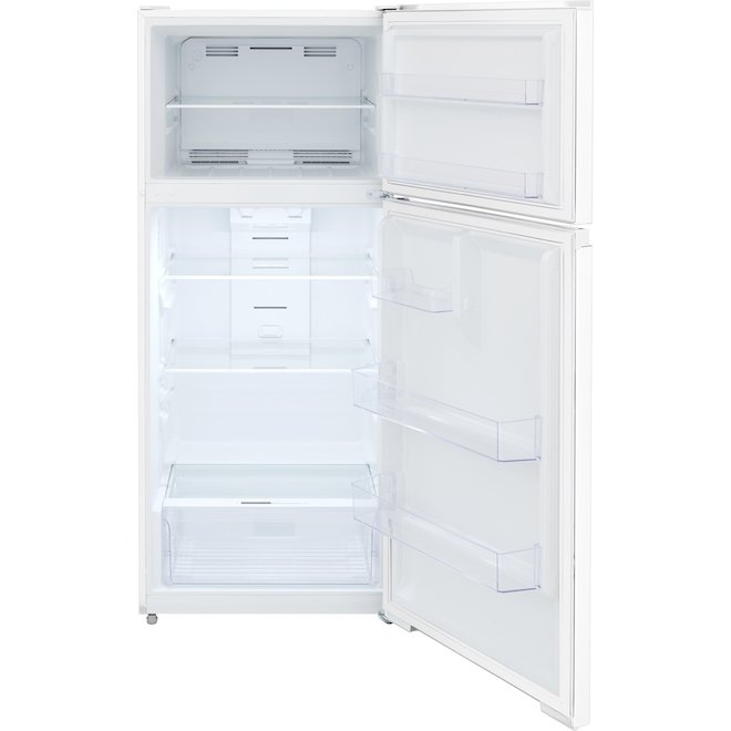 Réfrigérateur Frigidaire avec congélateur supérieur 16 pi³ blanc