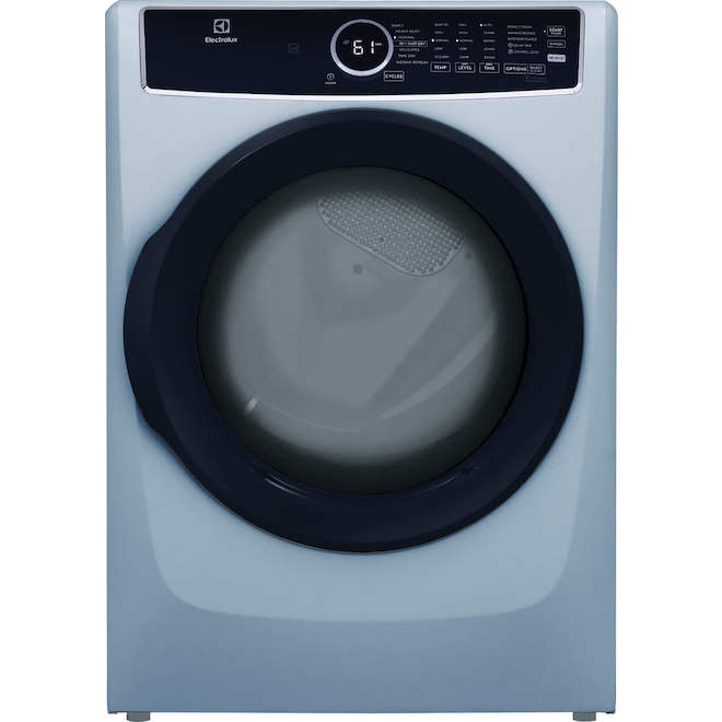 Sécheuse à gaz Electrolux 8 pi³ avec Perfect Steam et Instant Refresh, bleu glacier