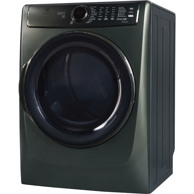 Sécheuse à gaz Electrolux 8 pi³ avec Perfect Steam et LuxCare Dry, vert alpin