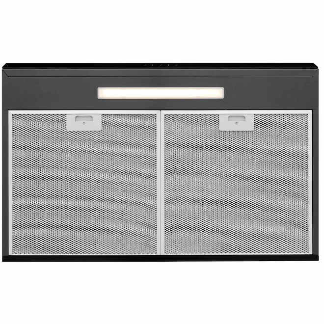 Frigidaire Undercabinet 30-in Ventilation Hood with Filter Indicator Light - Black