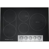 Frigidaire Professional Electric 30-in Cooktop in Glass-Ceramic with 5 Elements - Black