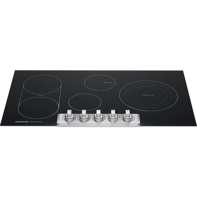 Frigidaire Professional Electric 36-in Cooktop in Glass-Ceramic with 5 Elements - Black