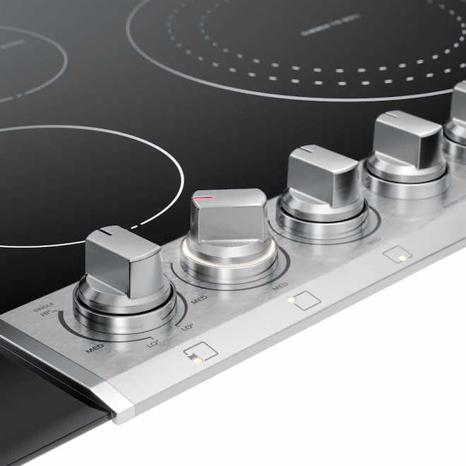 Frigidaire Professional Electric 36-in Cooktop in Glass-Ceramic with 5 Elements - Black
