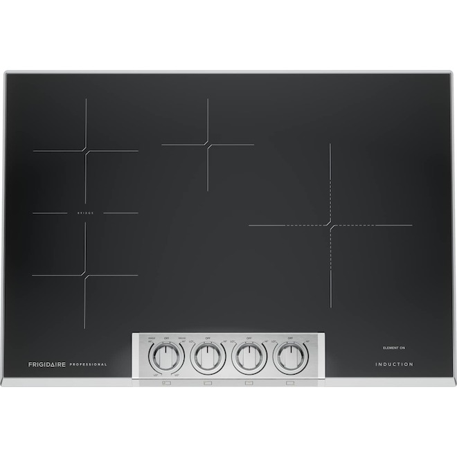 Frigidaire Professional Induction 30-in Cooktop in Glass-Ceramic with 4 Elements - Black
