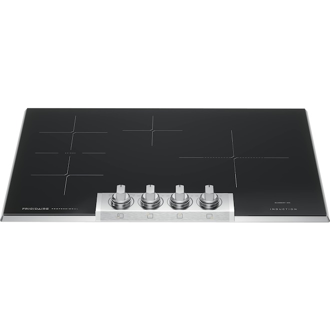 Frigidaire Professional Induction 30-in Cooktop in Glass-Ceramic with 4 Elements - Black
