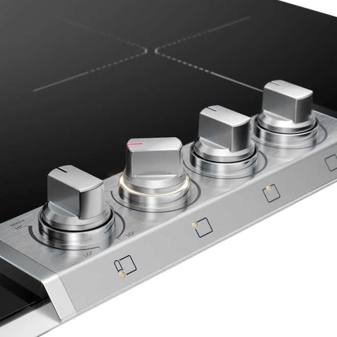Frigidaire Professional Induction 30-in Cooktop in Glass-Ceramic with 4 Elements - Black