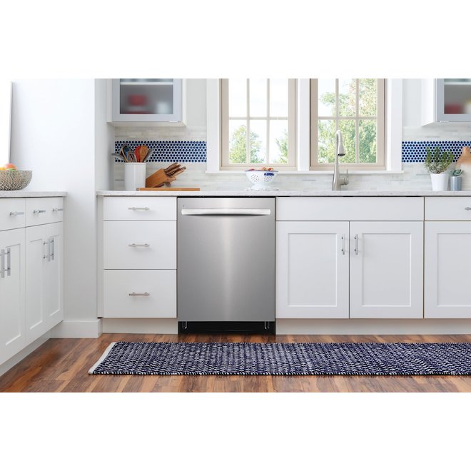 Frigidaire 24-in Built-In Dishwasher with Hidden Controls - Stainless Steel