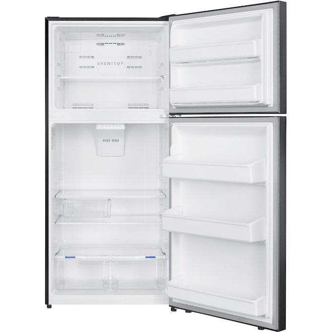 Frigidaire 30-in Garage-Ready Refrigerator with Top Freezer 18-cu-ft - Stainless Steel