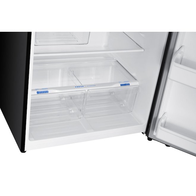 Frigidaire 30-in Garage-Ready Refrigerator with Top Freezer 18-cu-ft - Stainless Steel