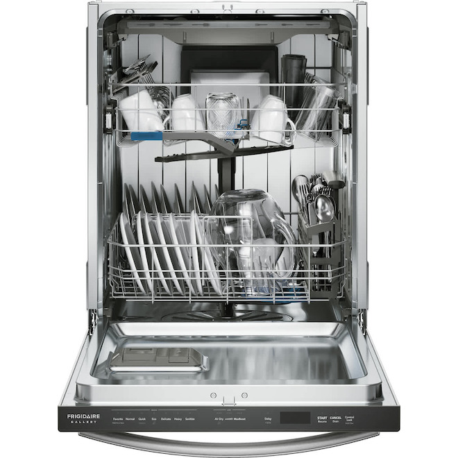 Frigidaire Gallery Built-In Dishwasher 45 dB with CleanBoost Technology and MaxBoost Feature - Stainless Steel