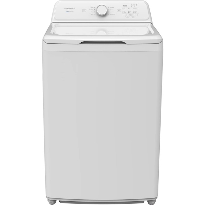 Frigidaire Electric Washer 4.7-ft³ with 8 Wash Cycles and Load Sensing - White