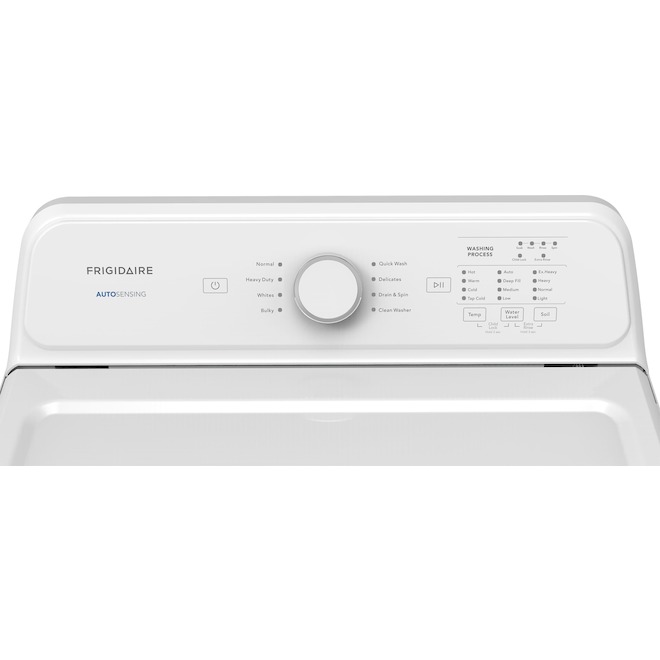 Frigidaire Electric Washer 4.7-ft³ with 8 Wash Cycles and Load Sensing - White