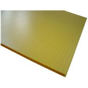 EM Plastic Hi-Core Corrugated Sheet - Polypropylene - Yellow - 8-ft L x 4-ft W