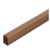 PVC Lattice Cap 3/4" x 1/4"x 8' - Redwood