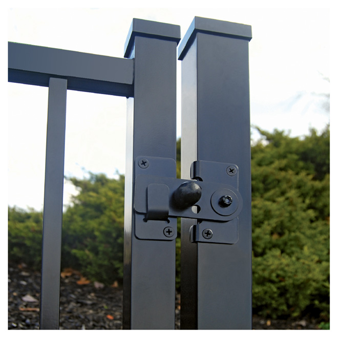 Loquet de porte autobloquant en acier, serrure de clôture, quincaillerie de  décoration rustique, loquet de porte facile à installer pour ferme