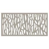 Panneau décoratif d'extérieur Sprig, 2' x 4', PHD, argile