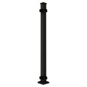 Poteau de coin Excalibur, métal thermolaqué, noir, 2 po l. x 2 po p. x 38 po L.