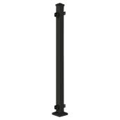 Poteau de ligne Excalibur, métal thermolaqué, noir, 2 po l. x 2 po p. x 38 po L.