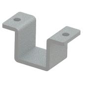 Ensemble de 4 supports en métal pour main courante, argent