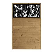 Privacy Panel Sprig - 72'' x 48'' - Brown and Black