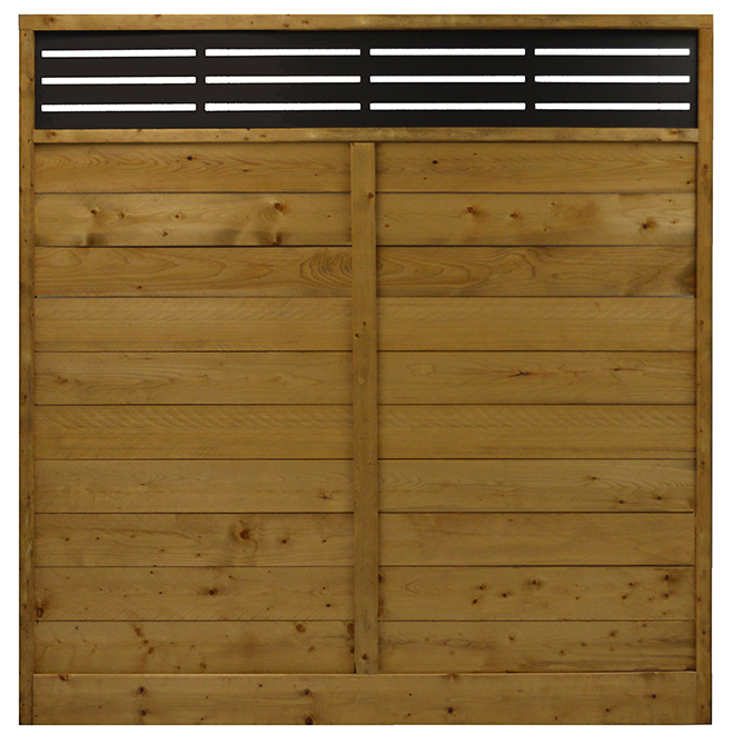 Privacy Panel - Treated Wood - Reversible - Tanatone(R) finish