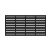 Barrette Decorative Panel - Boardwalk - 34"x68"x0.03" - Black