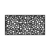 Barrette Decorative Panel - River Rock - 34"x68"x0.03" - Black
