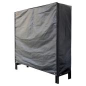 Support extérieur et housse pour buches, noir