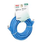 Câble réseau Ethernet RCA, 100 MHz, bleu, 50 pi