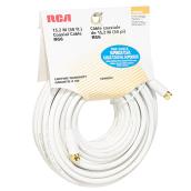 RCA RG6 Coaxial Cable 50-ft White