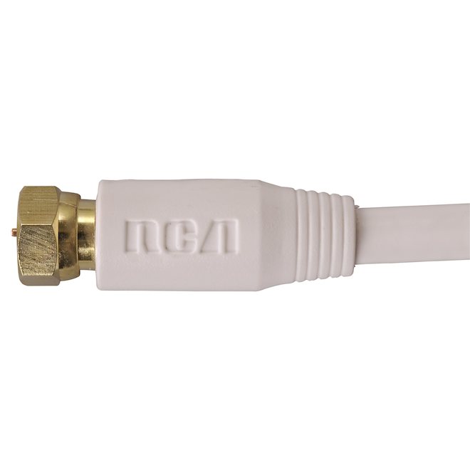 RCA RG6 Coaxial Cable 50-ft White