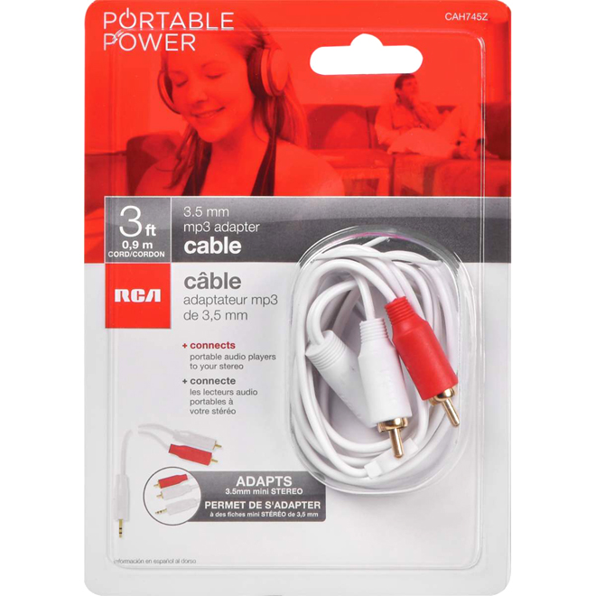 Cable  - 3 ft - White