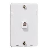 Wall Plate for Telephone - White