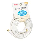 RCA RG6 Coaxial Cable 25-ft White