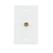 Wall Plate Coaxial - Pack of 5 - White