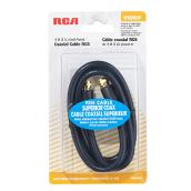 RG6 Coaxial Cable - 3' - Black