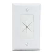 Cable Access Wall Plate - White