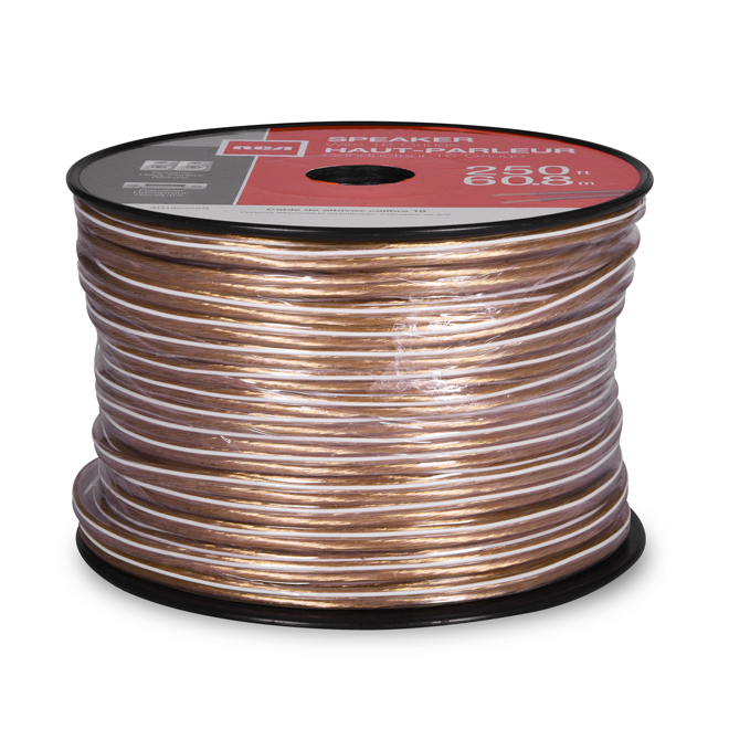 RCA Speaker Wire Copper and PVC 250-ft 12-Gauge Gold