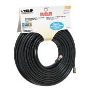RCA RG6 Coaxial Cable - Black - Type F - 100-ft