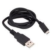 RCA Micro USB Cable - Black - Multi-Purpose - 3-ft