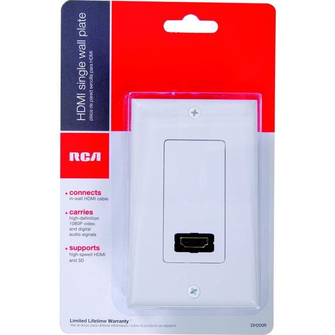 RCA PLAQUE MURALE HDMI - PRISE DOUBLE