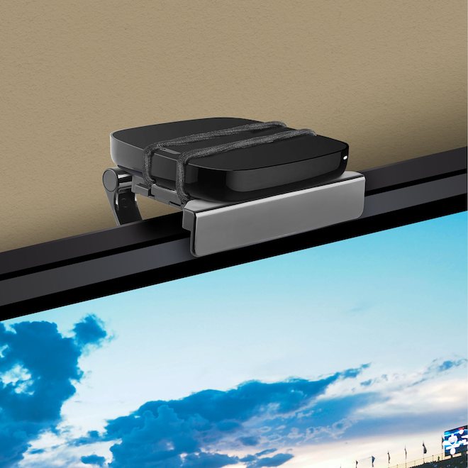 RCA Clip-On Streaming Player Mount - Flat - Black