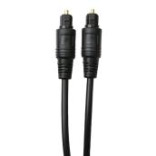 RCA Fiber Optic Cable Black - 3-ft