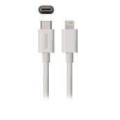 Jensen USB Type-C to Lightning Connector Cable 3-ft - White